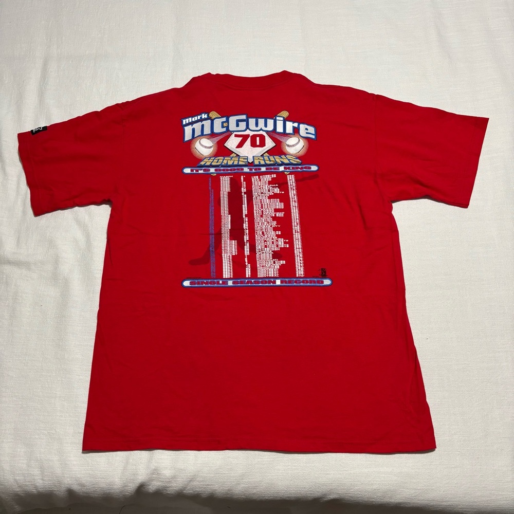 Vintage STARTER Mark McGwire 70 Home Runs Tee